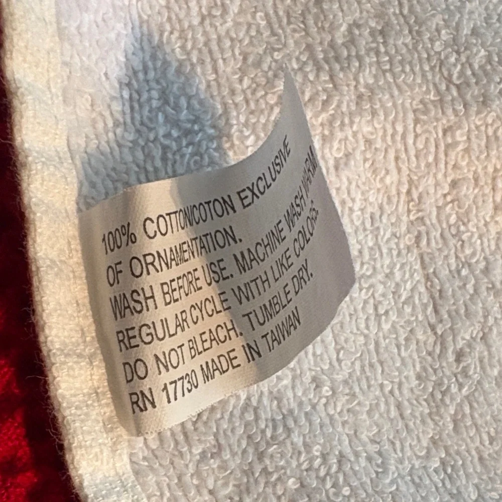 White and silver Snowflake Embroidered hand Towel